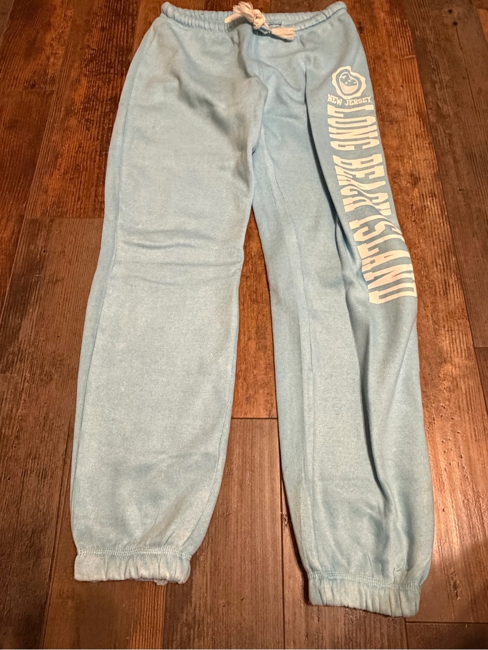 Women’s ocean drive light blue LBI Long Beach Island joggers size medium